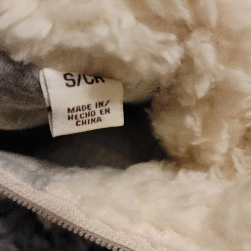 Weatherproof Sz S Warm Fuzzy Pull Over Zip Neck with Pockets - Picture 7 of 8